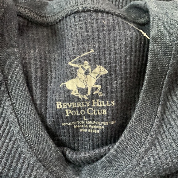 Beverley Hills Polo Club Blue Crew Neck - Picture 3 of 5